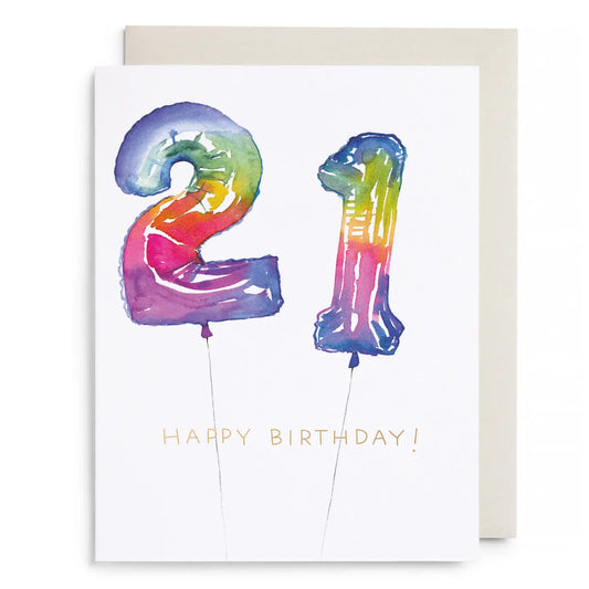 Greeting Card | Helium 21 Birthday