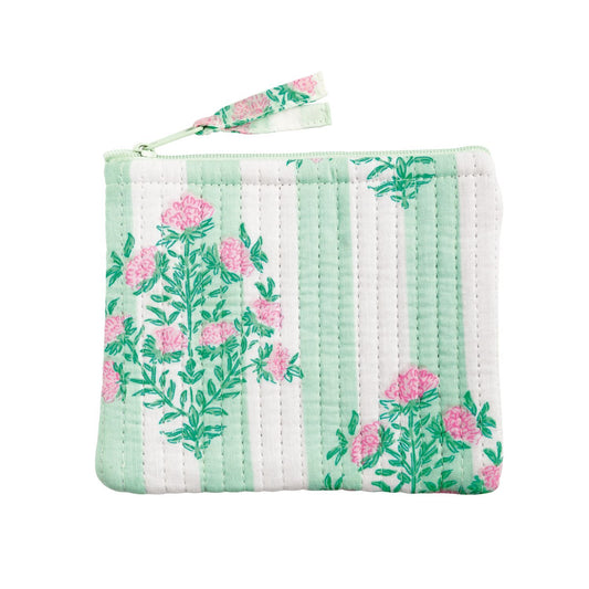 Dahlia Green Print Small Case