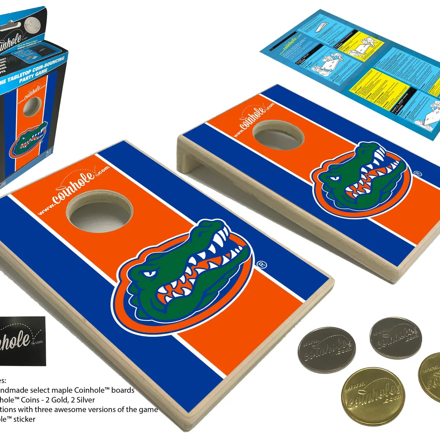 Coinhole Tabletop Game Set | Florida Gators
