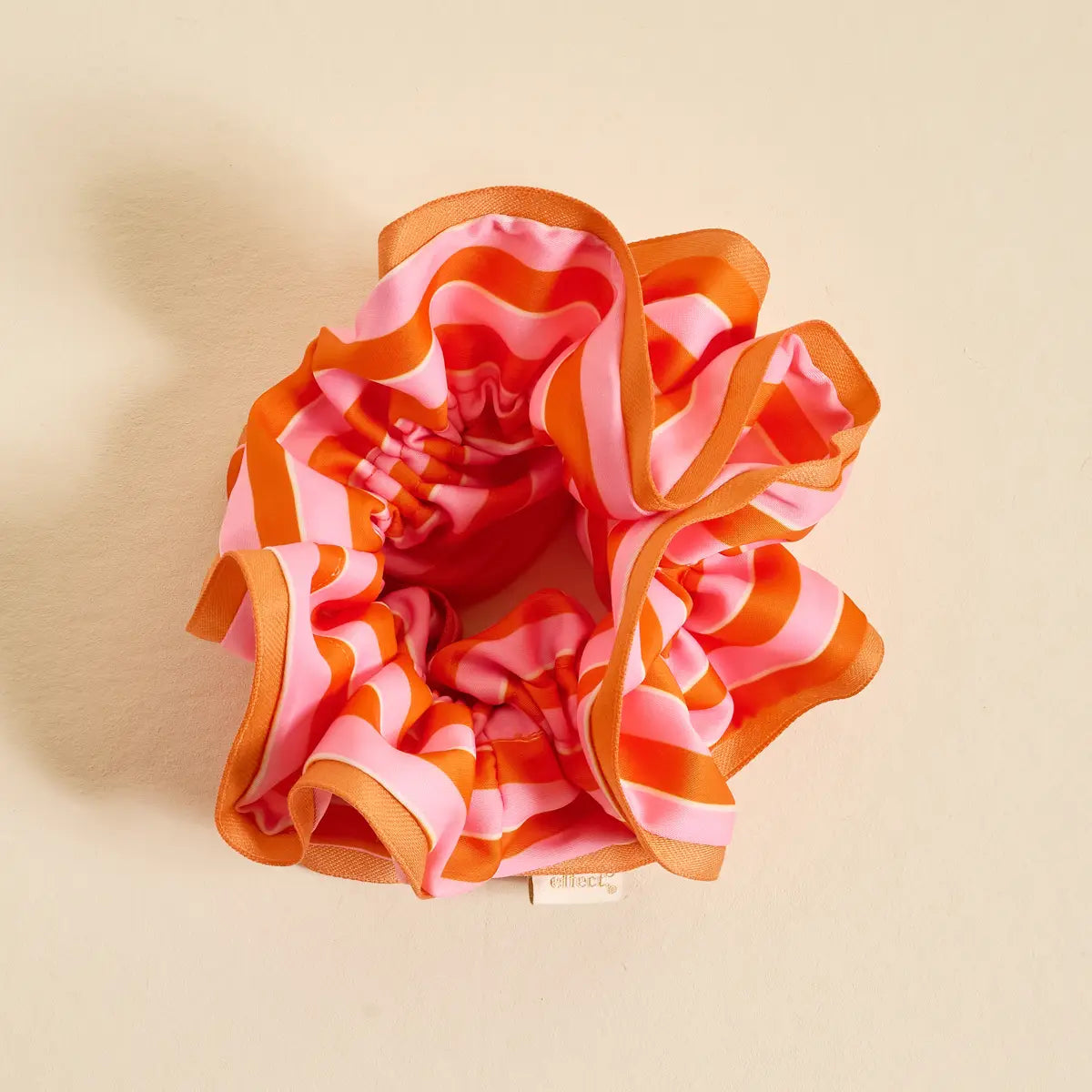 Ruffle Up Scrunchie | Sicily Stripes Pink