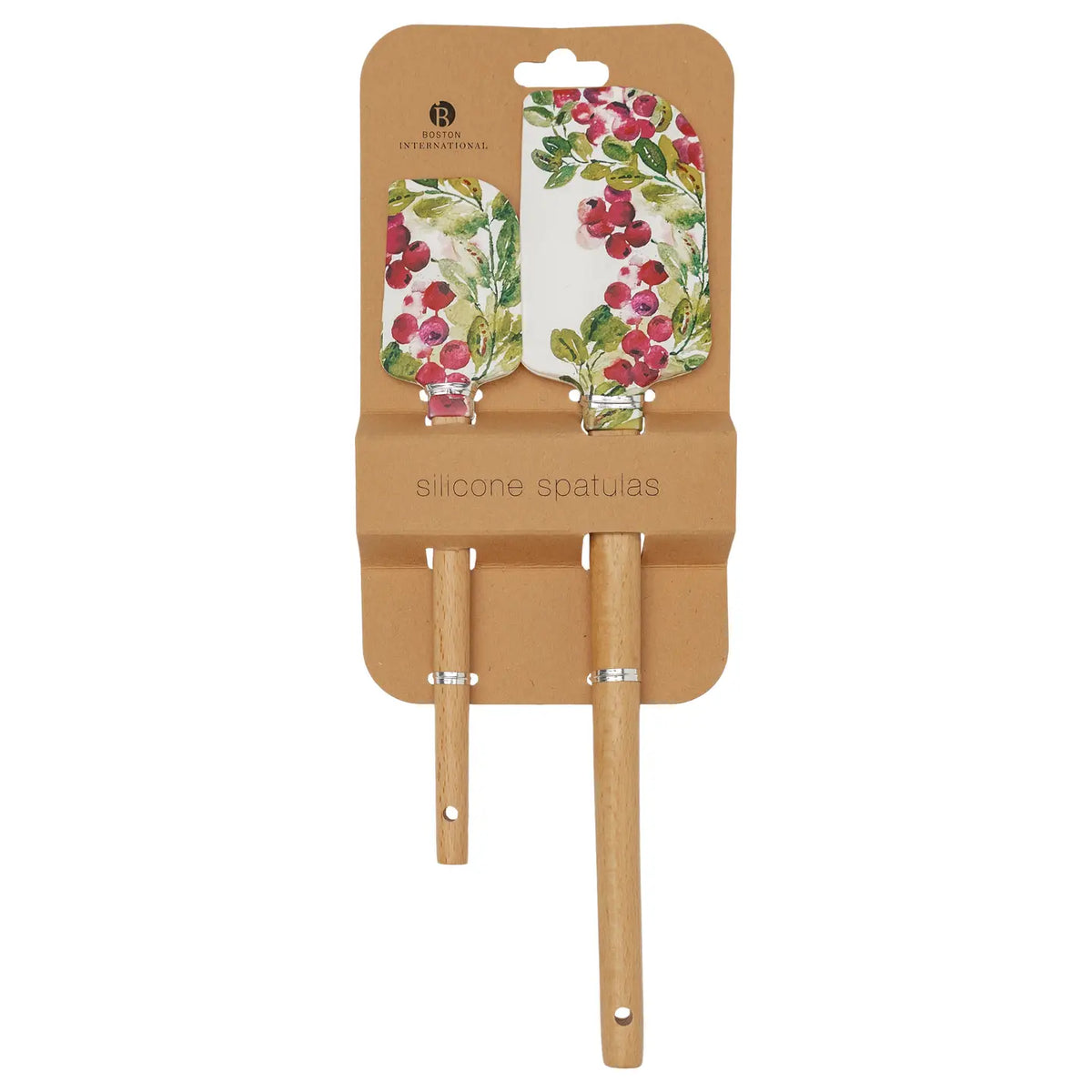 Cranberry Wreath Silicone Spatula Set