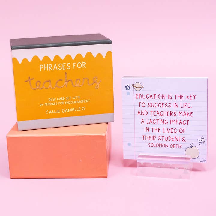 Encouraging Desk Card Set | Phrases For Teachers