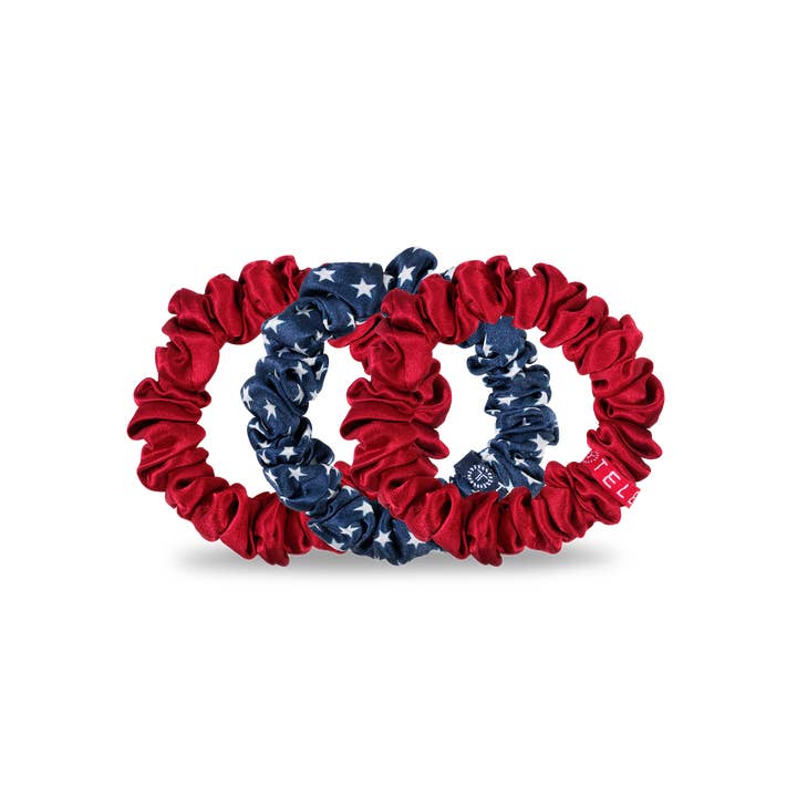 Teleties | Silk Scrunchies | Independence Bae | Small