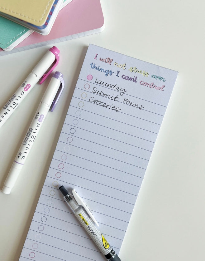 To-Do List Notepad | I Will Not Stress