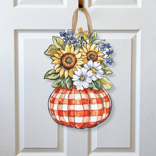 Door Hanger | Fall Pumpkin Vase