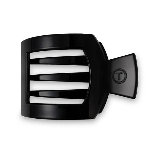Teleties Flat Square Hair Clip | Jet Black | Assorted Sizes