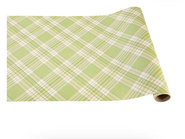 Bright Green Plaid Runner