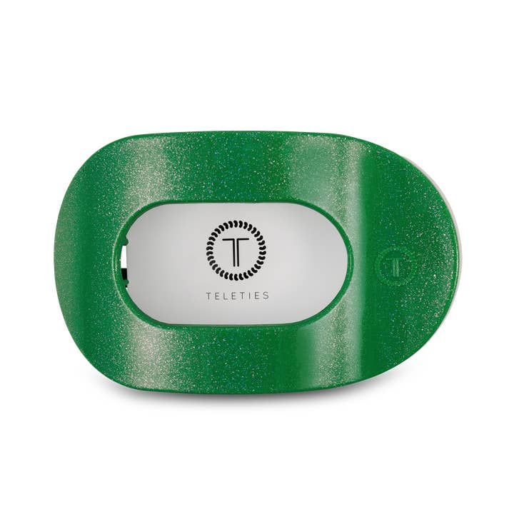 Teleties Flat Round Clip | Shamrock Shimmer | Assorted Sizes