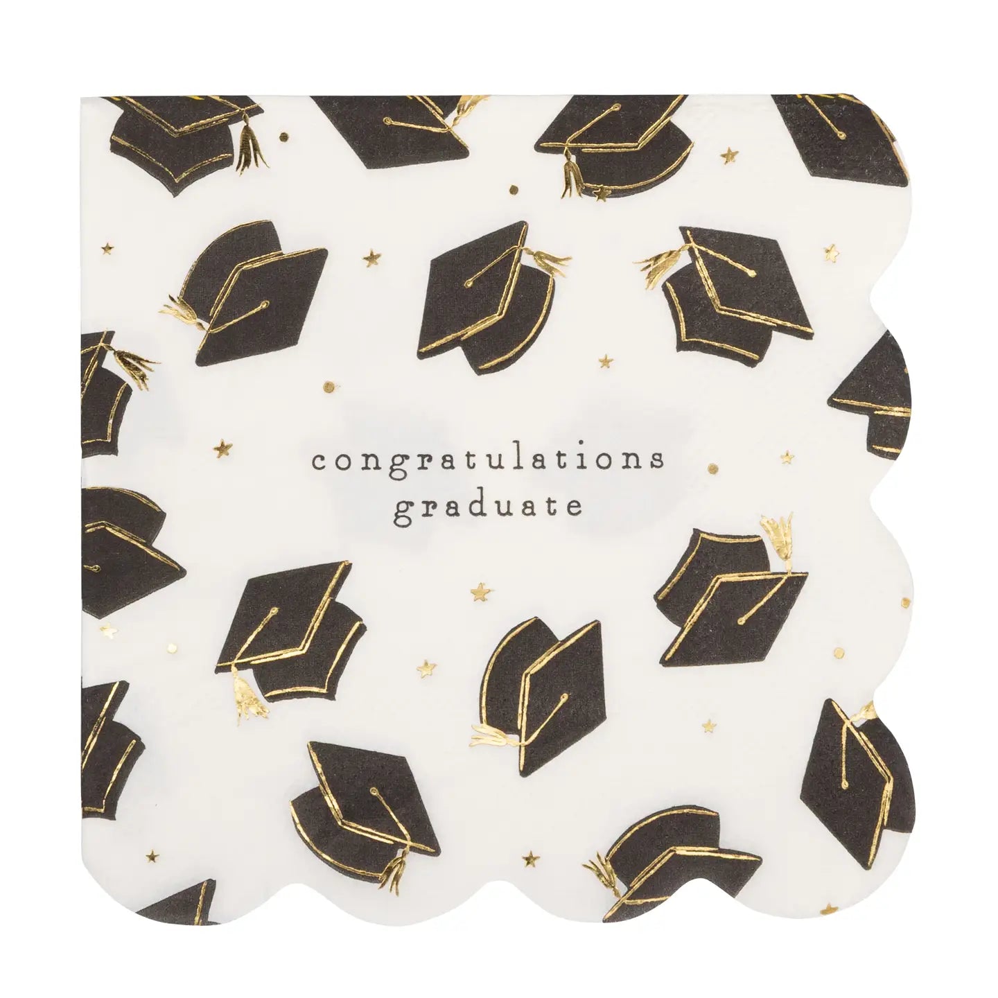 Grad Hat Scatter Napkin Cocktail