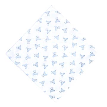 Baby's Teddy Essentials Swaddle Blanket | Blue