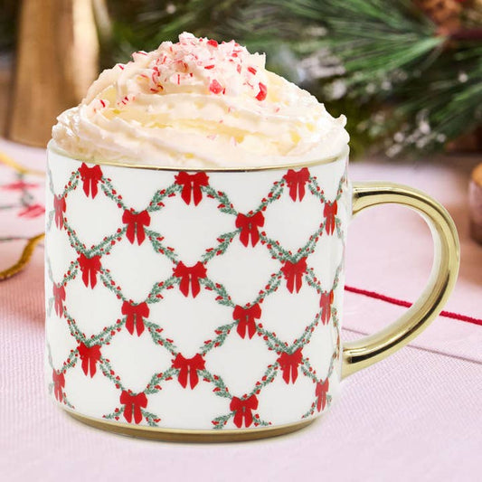 Café Mug | Holiday Trellis