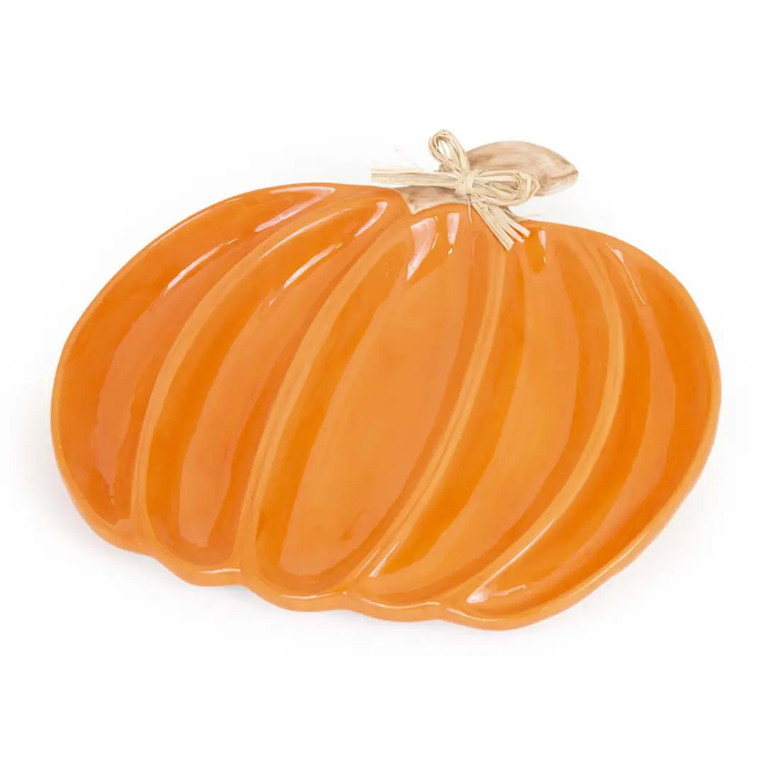 Divided Pumpkin Platter
