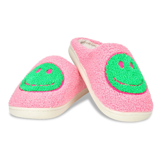 Happy Slippers | Pink & Green