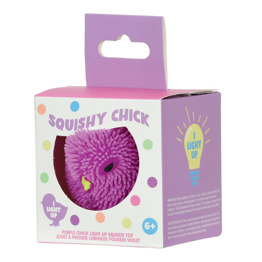 Purple Chick Light-Up Squeeze Toy