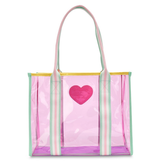 Tote | Color Block Clear