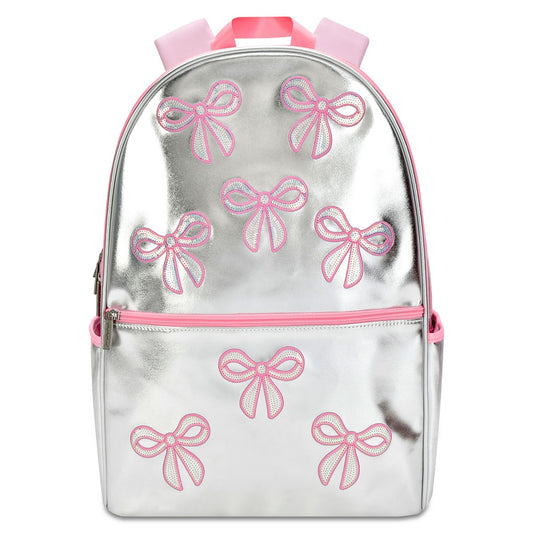 Backpack | Silver Sequin Bows