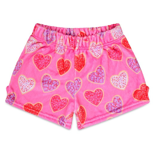 Heart Cookies Plush Shorts