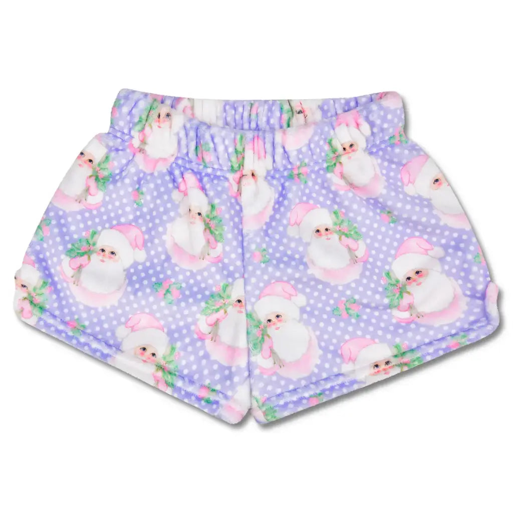 Sweet Santa Plush Shorts (Medium -10-12)