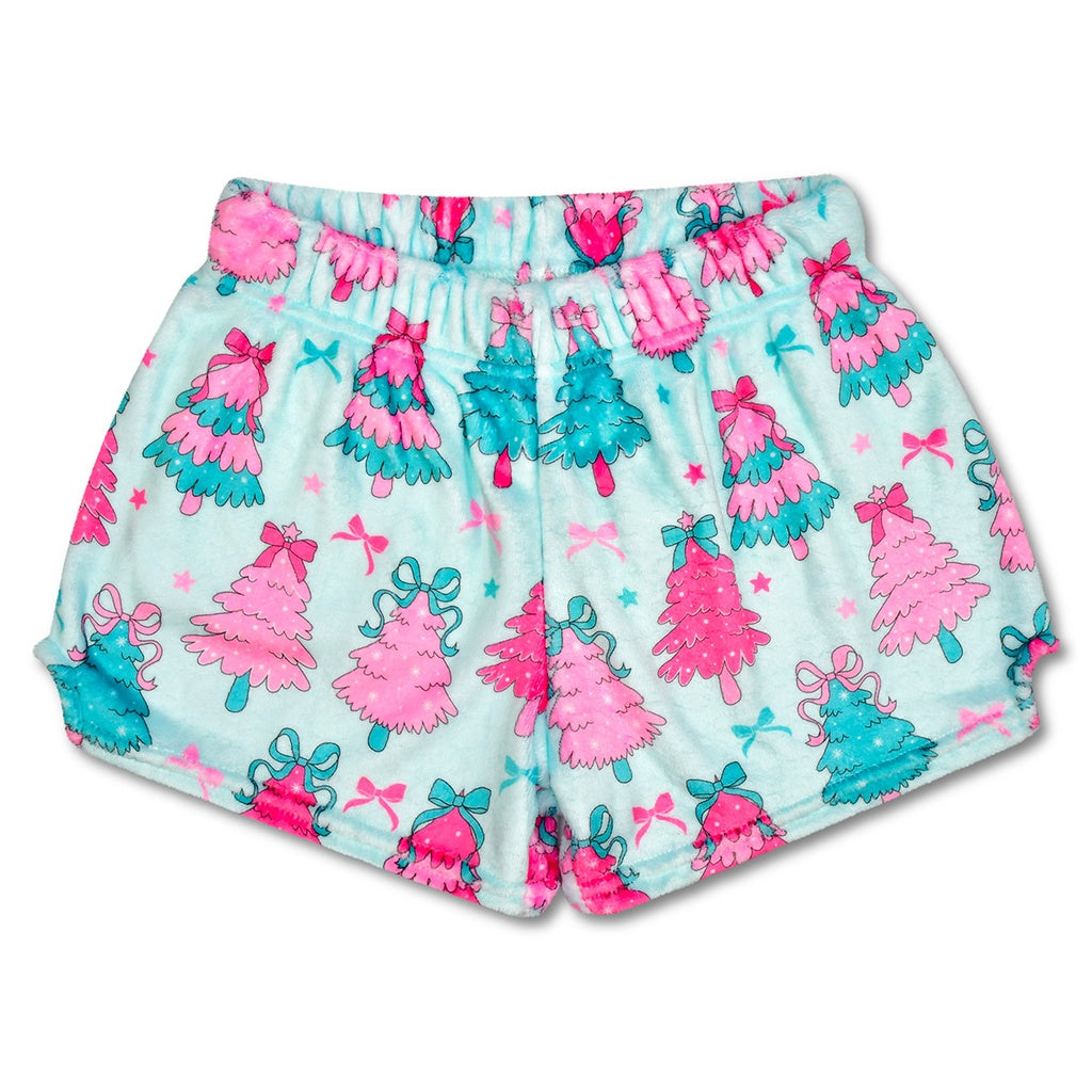 Fancy Trees Plush Shorts (Medium -10-12)