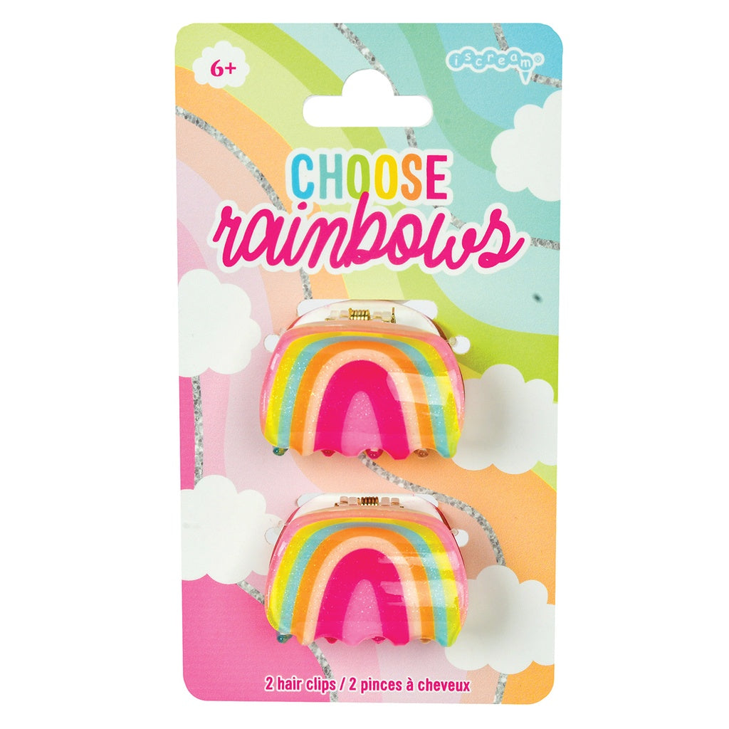 Rainbow Hair Clips | Set of 2