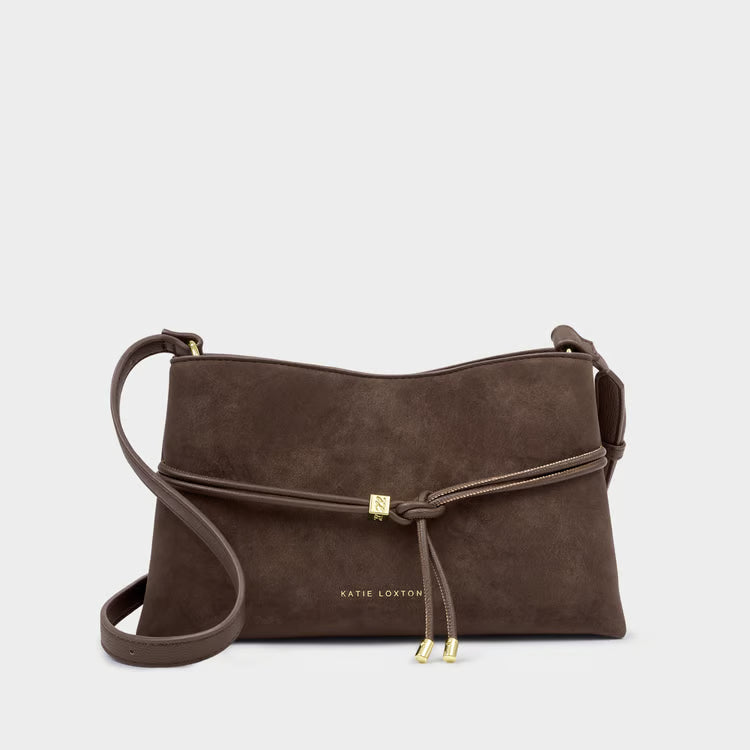 Lori Crossbody Bag | Bitter Chocolate Suedette