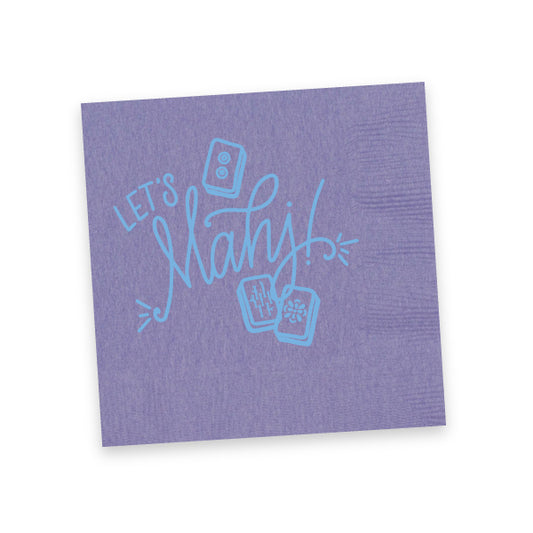 Let's Mahj! Napkins | Lavender