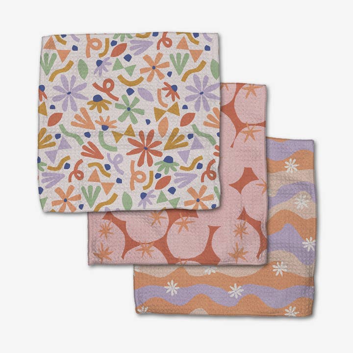 Dishcloth Set - Summer Floral Party