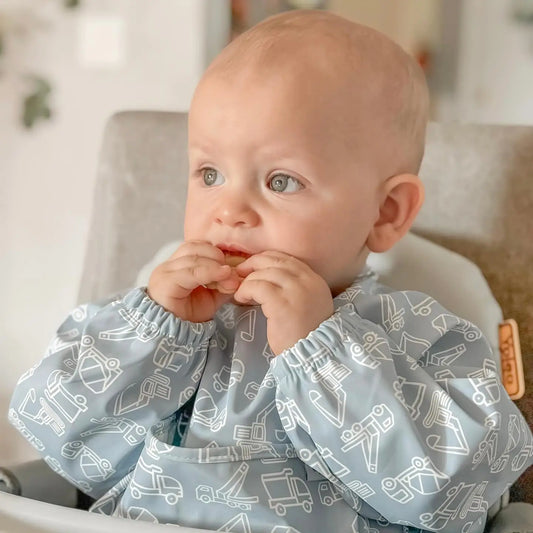 The Grayson Long Sleeve Bib | Construction Powder Blue