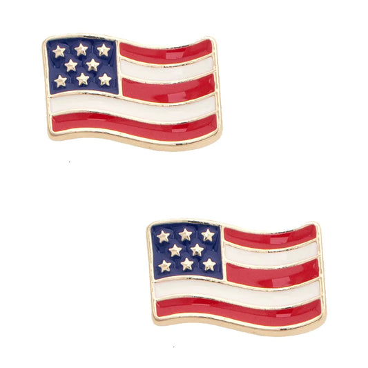 Stud Earrings | American Flag
