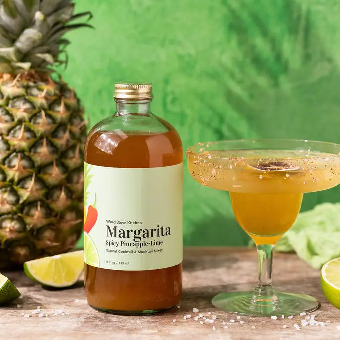 Spicy Pineapple & Lime Margarita For Cocktails and Mocktails
