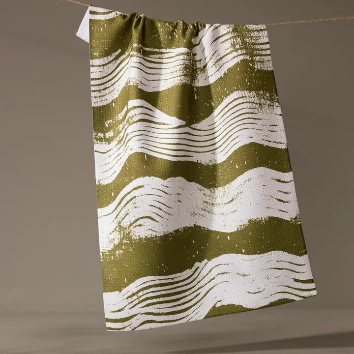 Tea Towel | Brushline Green