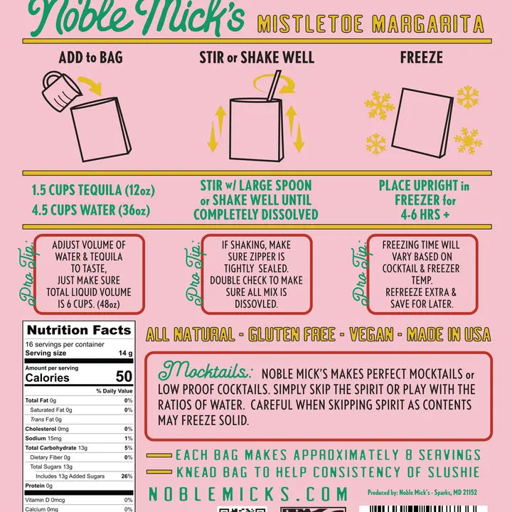 Frozen Cocktail | Cranberry Mistletoe Margarita