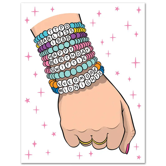 Greeting Card | Birthday | Swiftie Friendship Bracelets