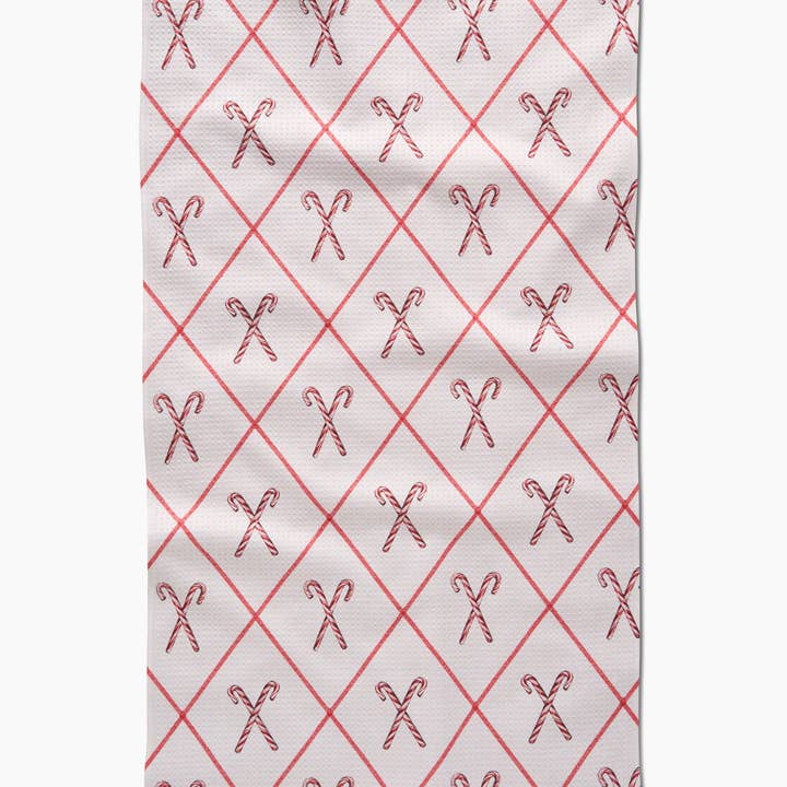Tea Towel | Festive Candy Canes