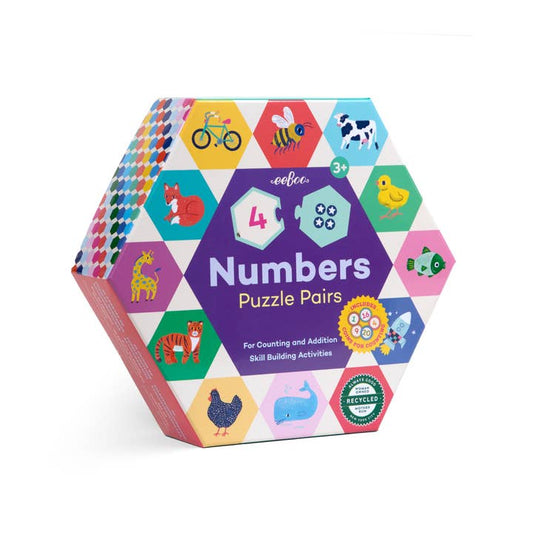 Hexagon Puzzle Pairs | Numbers