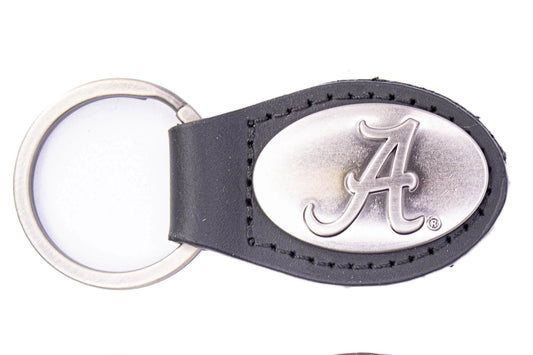 Black Leather Keychain | Alabama