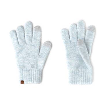 Knit Ultra Soft Gloves | Blue