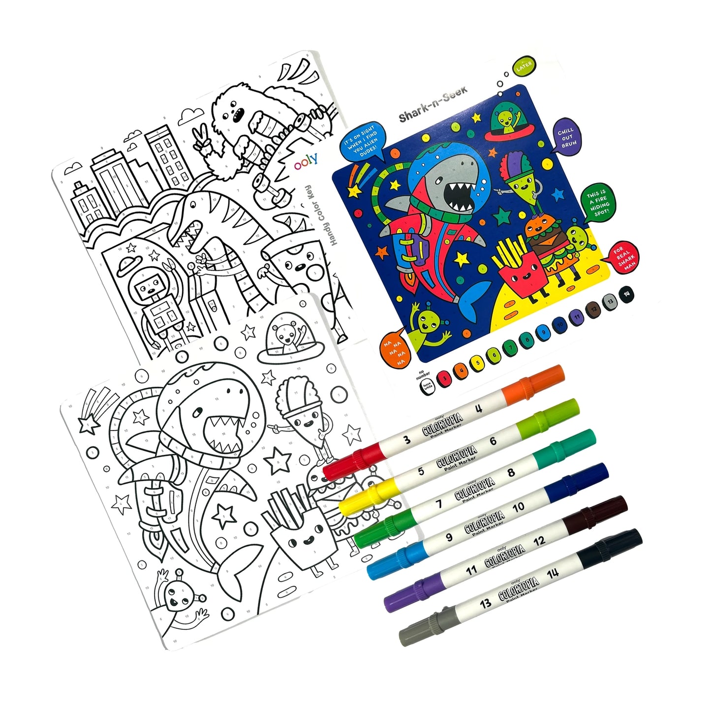 Colortopia: Paint Marker By Number Kit - Epic Adventures