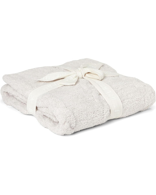 Braided Cable Receiving Blanket | Almond/Sandstone