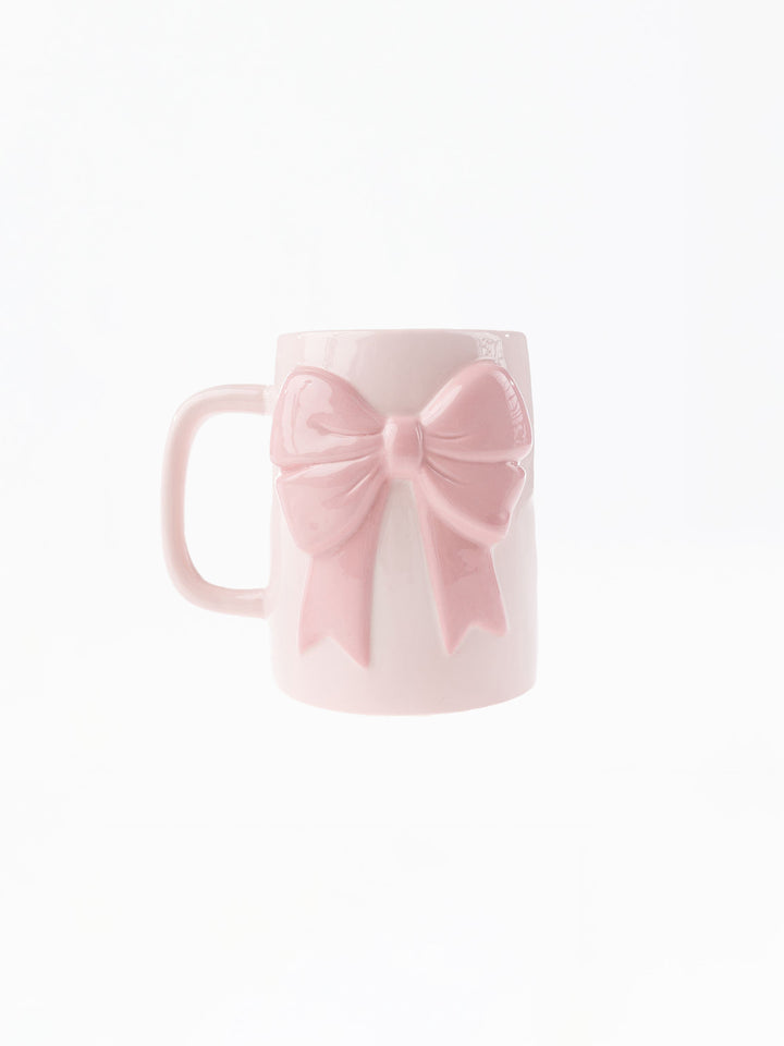 Ceramic Bow Mug | Pink