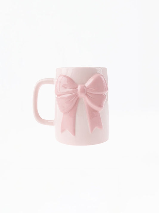 Ceramic Bow Mug | Pink