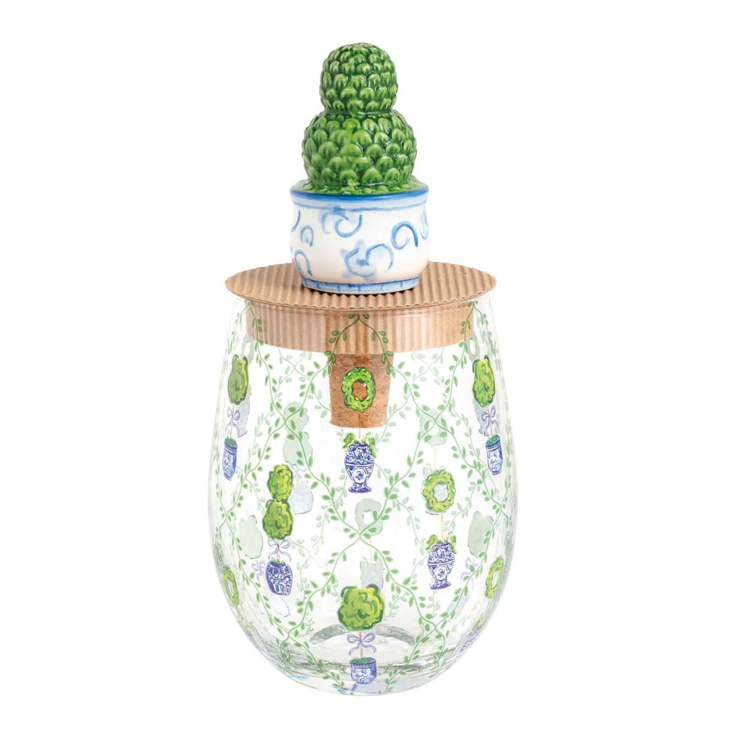Topiary Stemless Glass Set