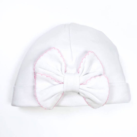 Essentials Bow Hat | Pink Trim