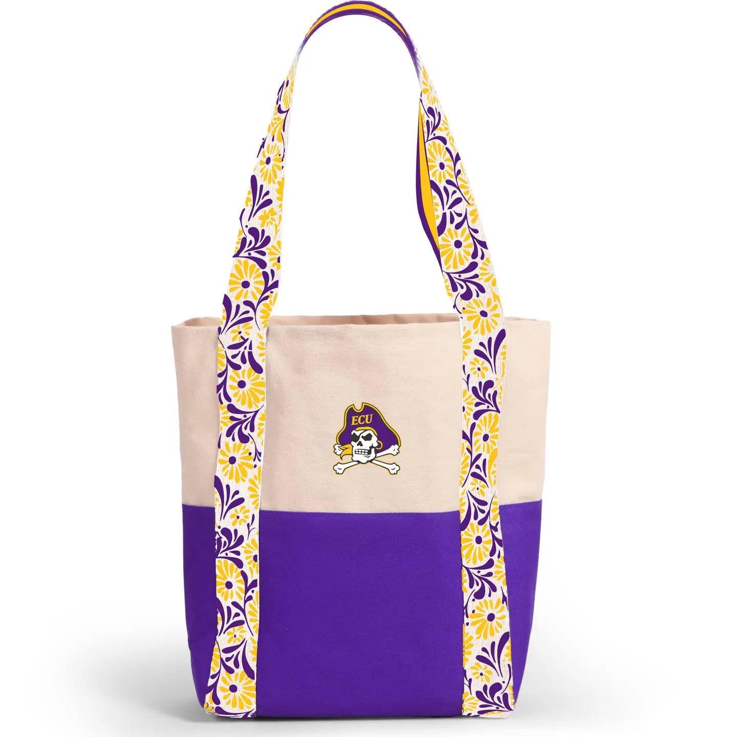 Canvas Mini Tote with Floral Straps | ECU
