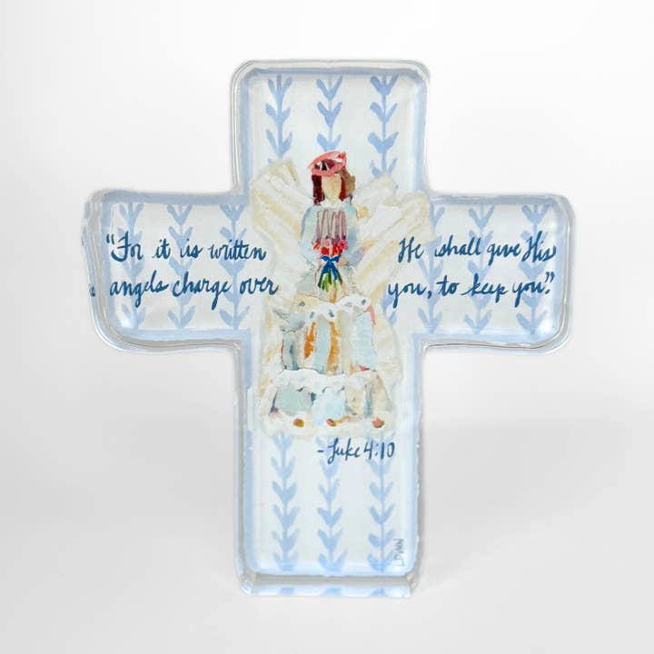 Acrylic Cross | Angels To Watch Over Us