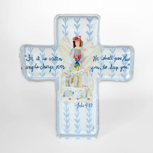 Acrylic Cross | Angels To Watch Over Us