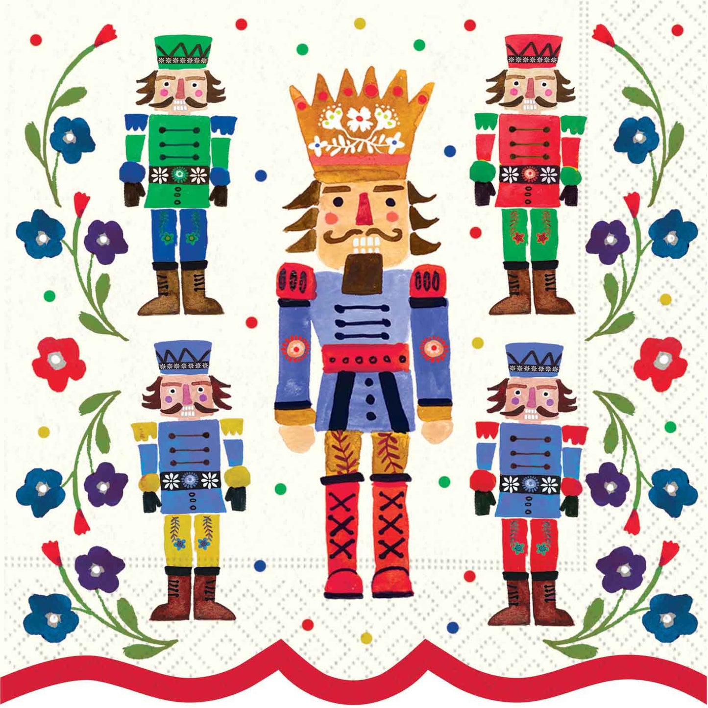 Cocktail Napkins | Festive Nutcracker