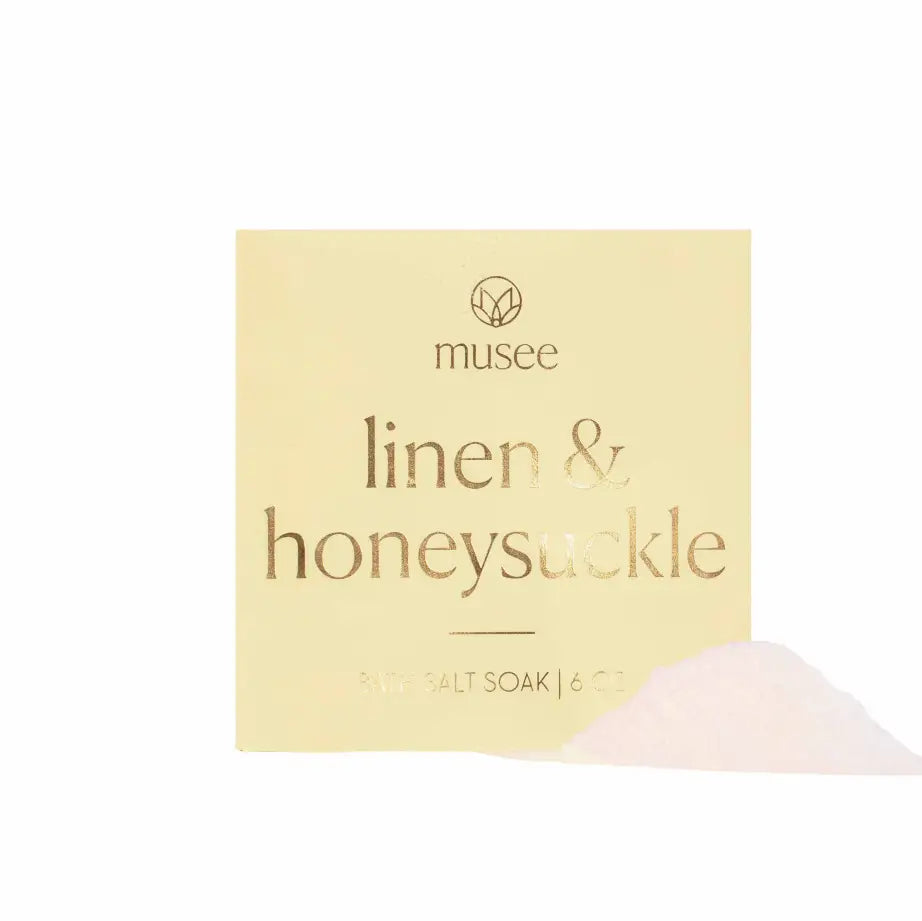 Mini Bath Salt Soak | Linen & Honeysuckle