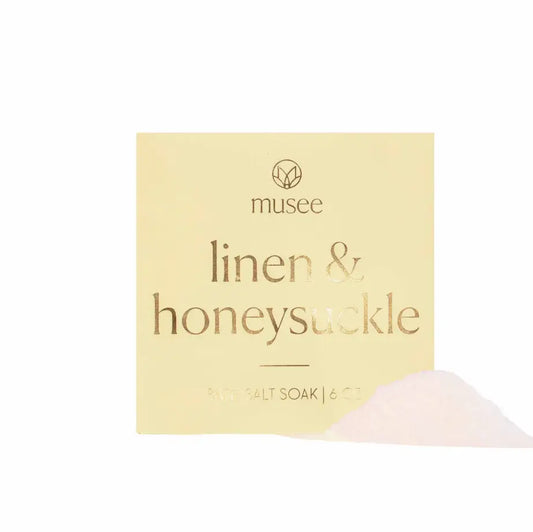 Mini Bath Salt Soak | Linen & Honeysuckle