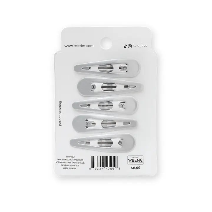 Snap Clips | 6ct | Silver